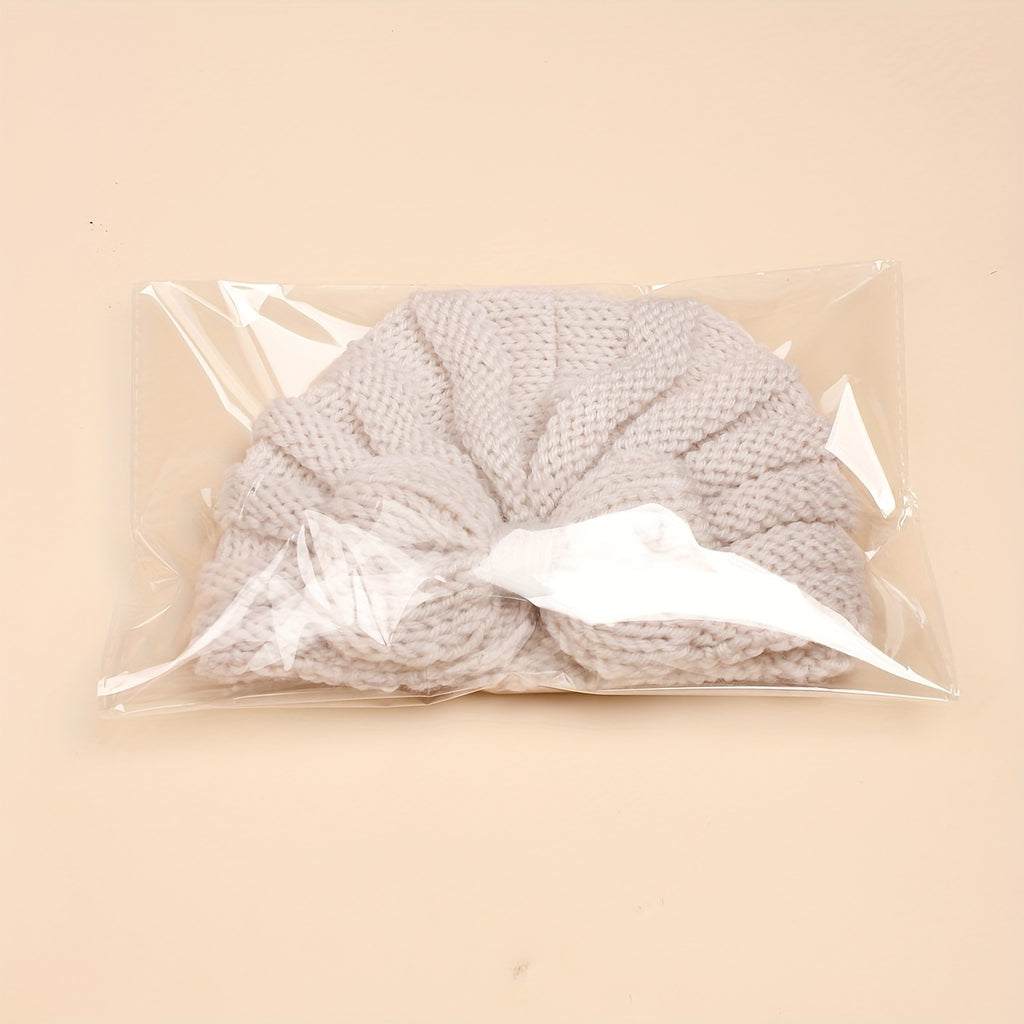 1pc of New Winter Style Bow Baby Hat, Baby Headscarf Hat