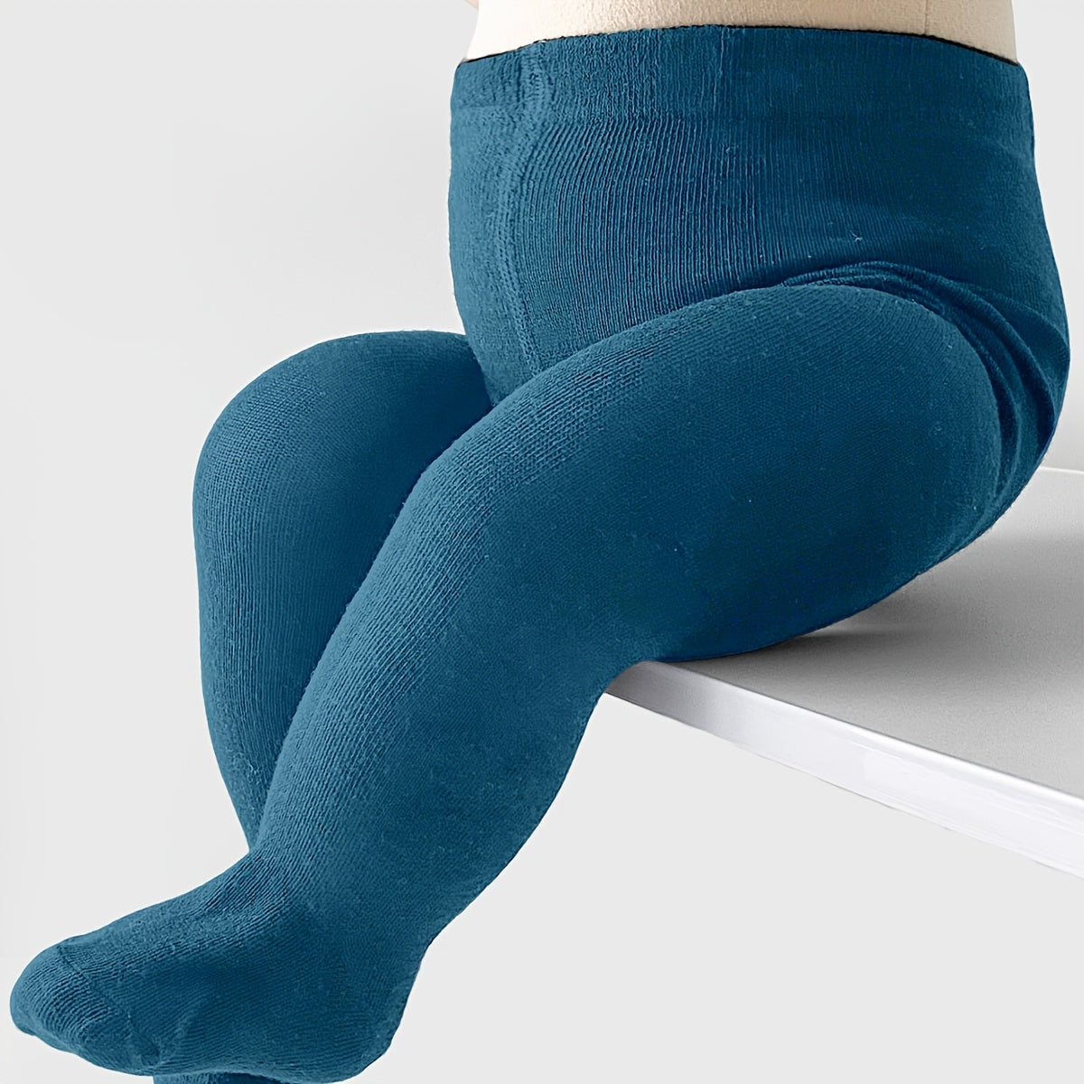 1 Pair All-Season Easy Solid Color Baby Toddler Leggings Socks Children Girls Kids Stockings for Daily Casual Dressy