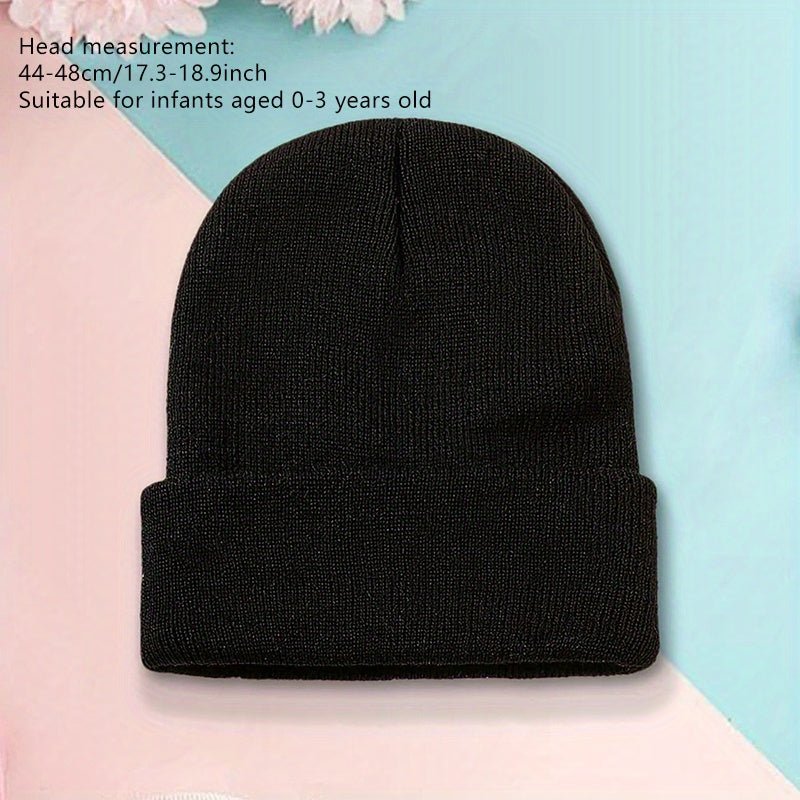 1pc Unisex Newborn Baby Knitted Hat Autumn Winter Soft Baby Beanie Hats for Kids 0-3Y Months Boys Girls
