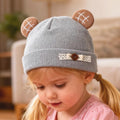 Baby Turban Hats, Cute Ears Soft Elastic Beanie Winter Casual Infant Cap for Girls Boys