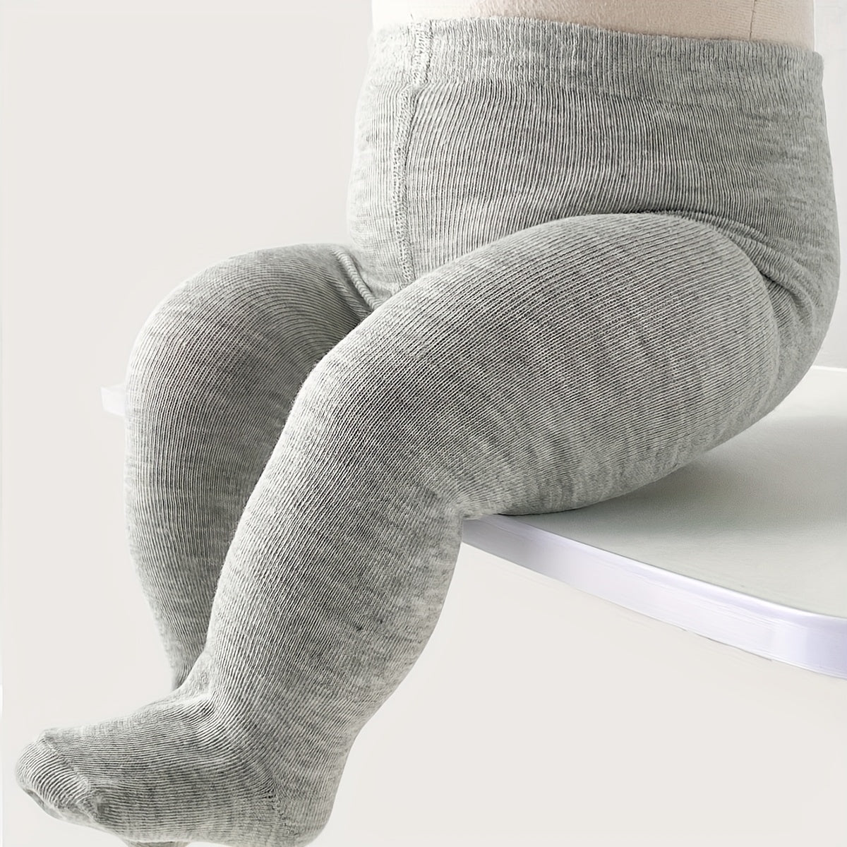 1 Pair All-Season Easy Solid Color Baby Toddler Leggings Socks Children Girls Kids Stockings for Daily Casual Dressy