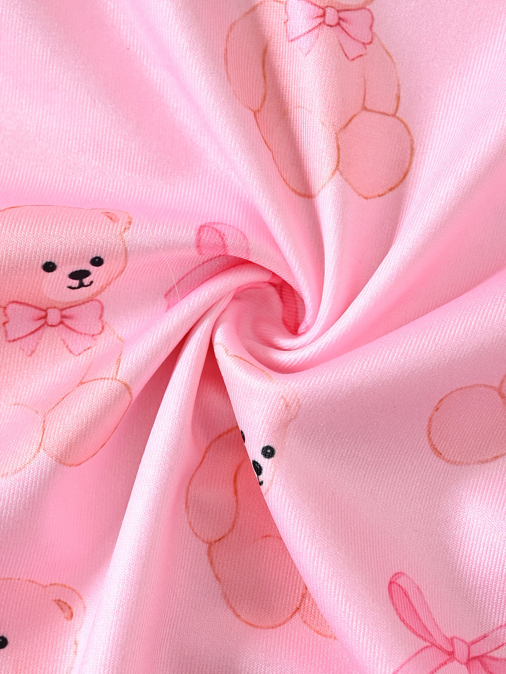 Set of 6 Long-Sleeve Footed Rompers for Newborn Girls, Adorned with Bear And Bow Designs, Complete with a Button Closure at The Bottom And a Matching Bunny Hat. This Soft And Cozy Outfit Makes a Perfect Gift And Is a Must-Have for Every Baby