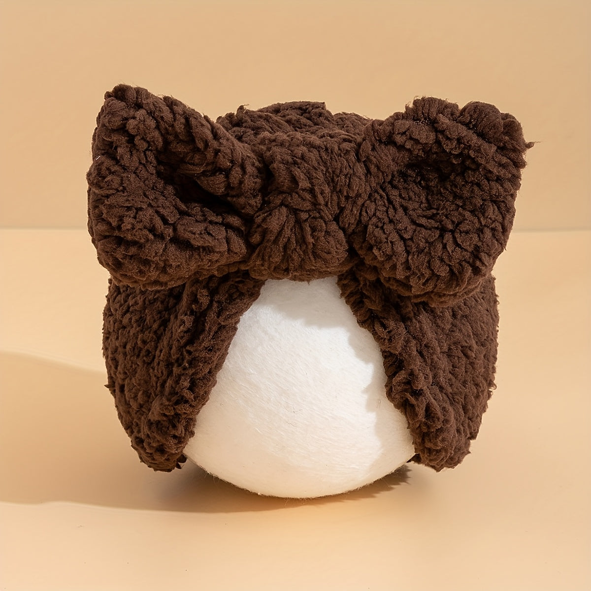 Newborn Fleece Lined Beanie with Bowknot, Soft Cozy Warm Winter Hat, Perfect for Daily Wear