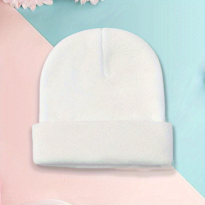 1pc Unisex Newborn Baby Knitted Hat Autumn Winter Soft Baby Beanie Hats for Kids 0-3Y Months Boys Girls
