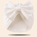 1pc Newborn Baby Beanie Hat Without Brim 4-Way Stretch Jacquard Knit Fabric with Bowknot Pullover Cap for Infant, Suitable for Newborn to 8 Months