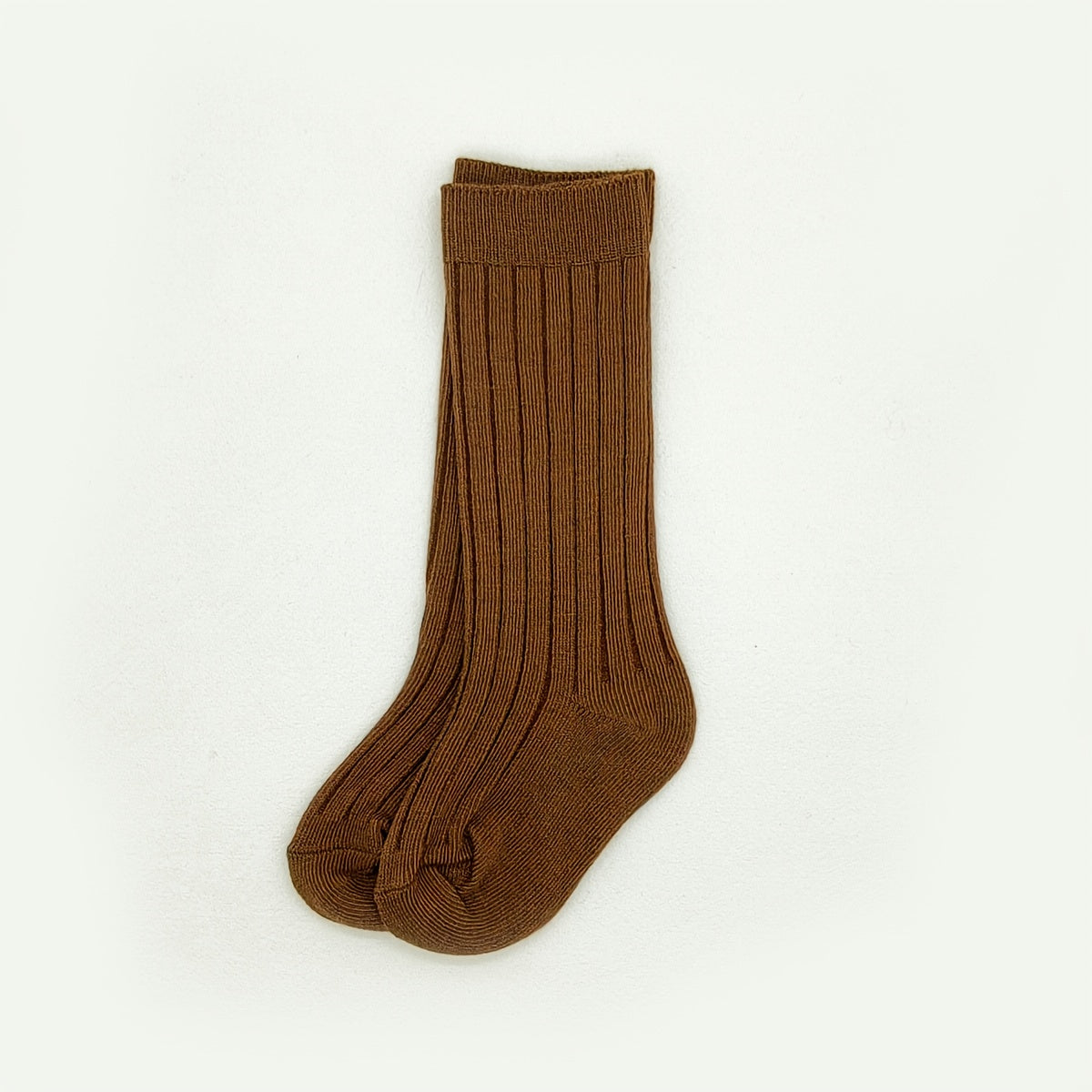 1 Pair Double Needle Striped Socks, Easy Ankle Socks, Versatile Skirt Socks, Black Brown Beige Khaki White Socks, Socks, Boys' Socks, Girls' Socks