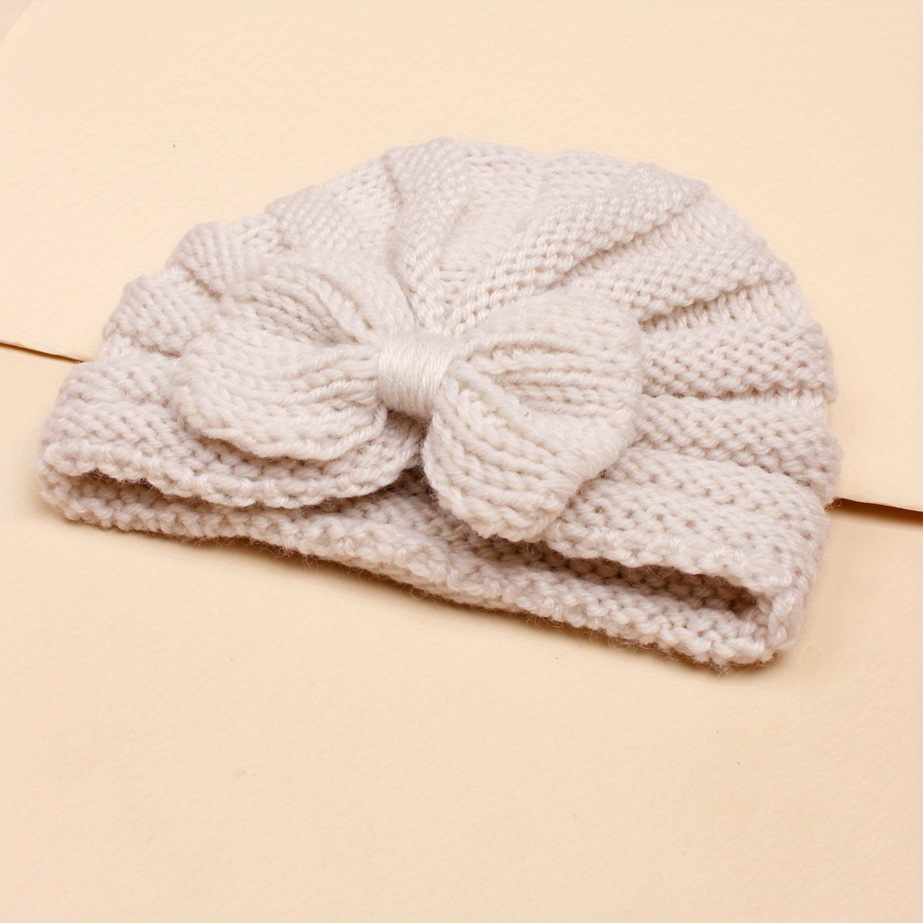 1pc of New Winter Style Bow Baby Hat, Baby Headscarf Hat