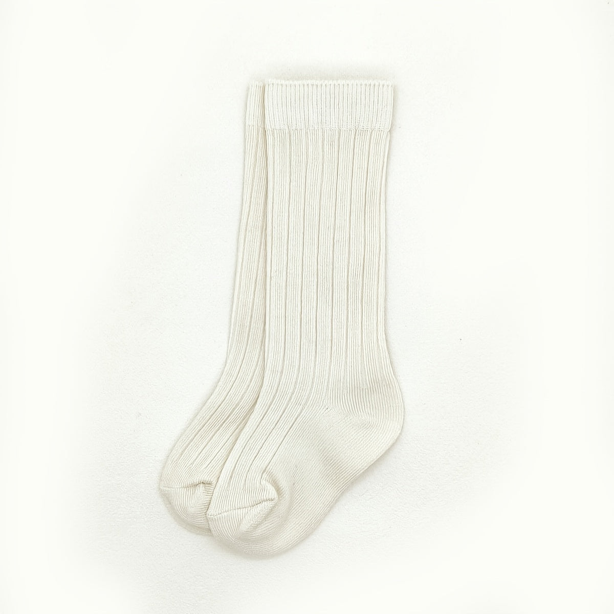 1 Pair Double Needle Striped Socks, Easy Ankle Socks, Versatile Skirt Socks, Black Brown Beige Khaki White Socks, Socks, Boys' Socks, Girls' Socks
