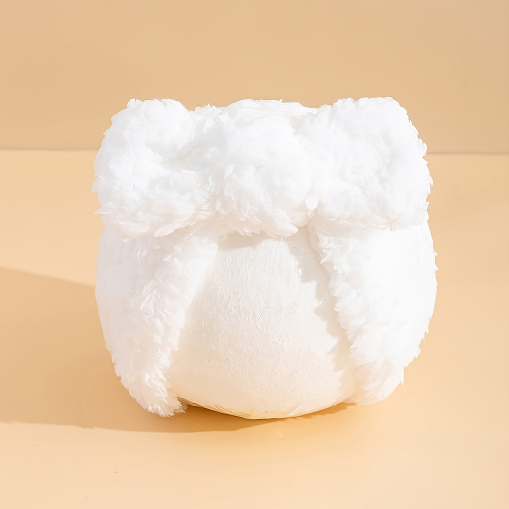 Newborn Fleece Lined Beanie with Bowknot, Soft Cozy Warm Winter Hat, Perfect for Daily Wear