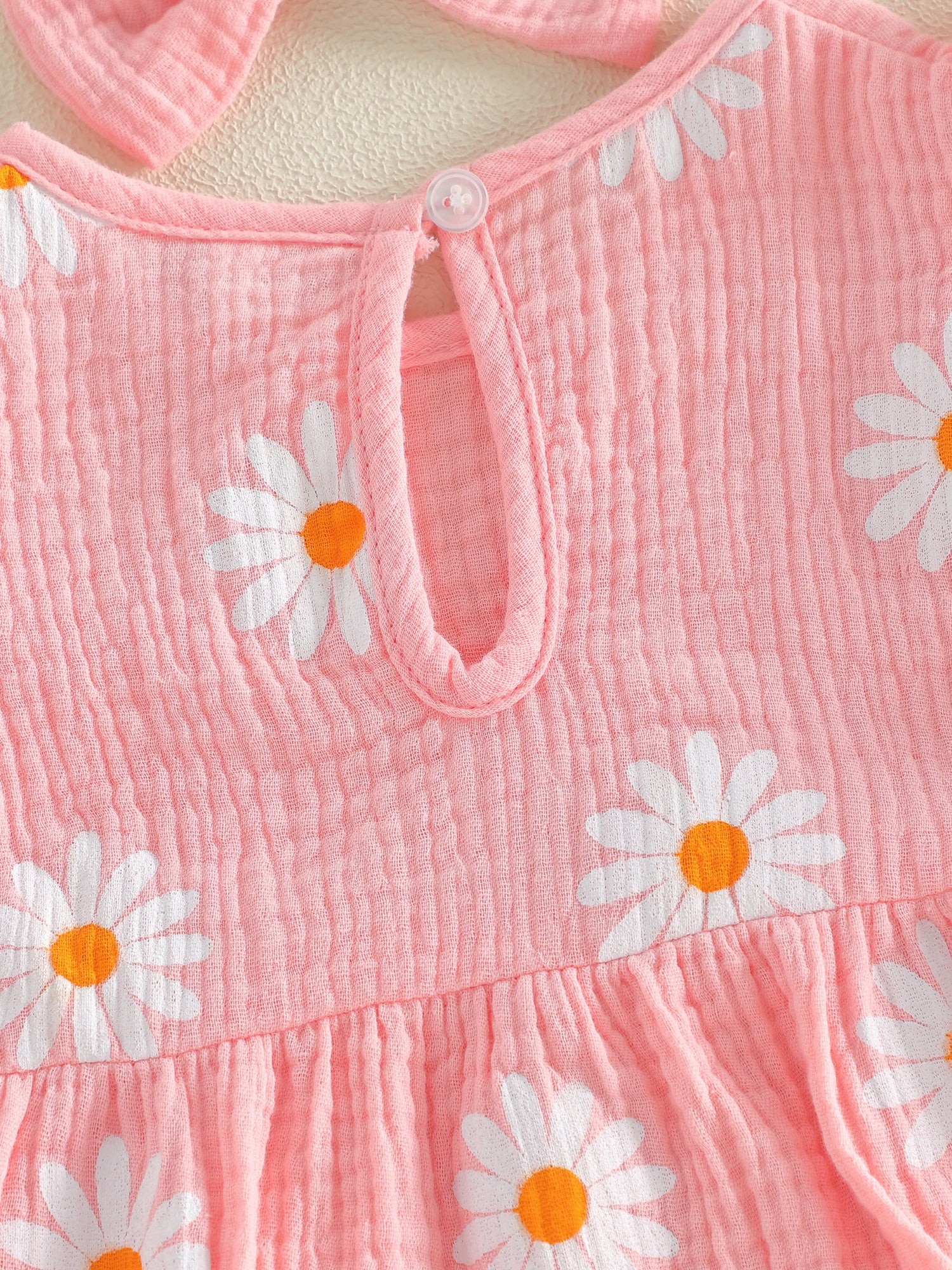 Newborn Girl Outfit, Flower Print Fly Sleeve Romper with Bowknot Hairband Summer Clothes, Perfect for Outdoor